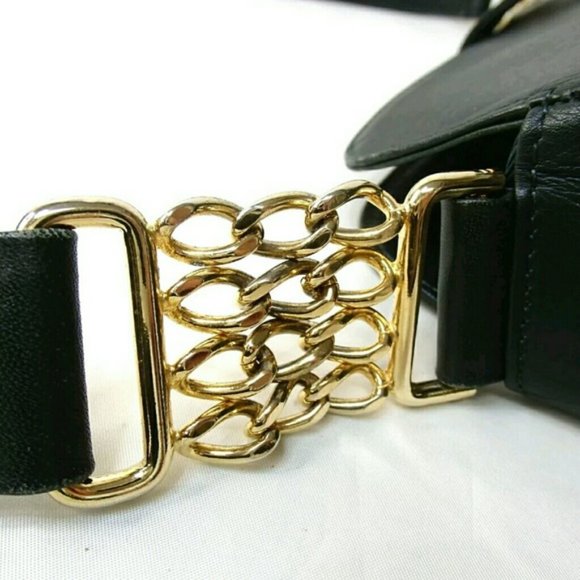 Valentino Vintage Green Gold Leather shoulder bag - Picture 5 of 7